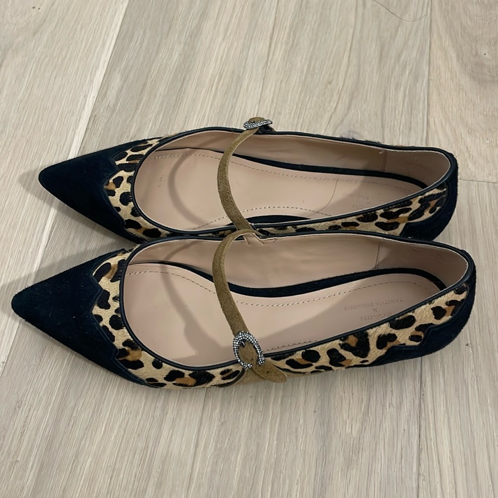 Tabitha Simmons x Coach Leopard-print flats